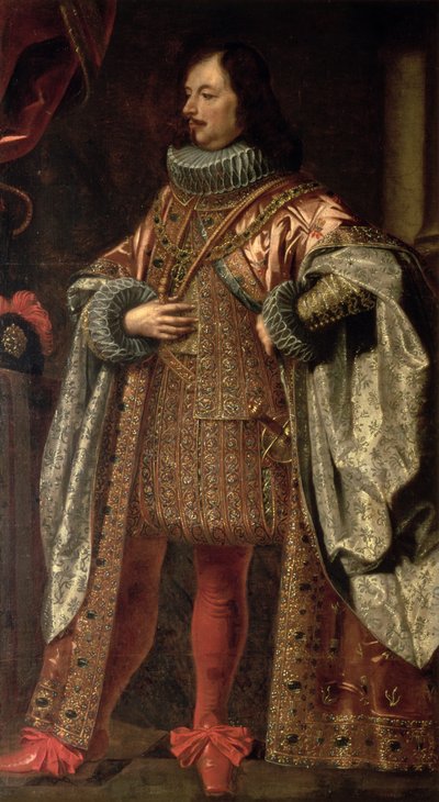 Vincenzo II Gonzaga, Herrscher von Mantua von 1587-1612, trägt einen Mantel des Ordens des Erlösers von Justus Sustermans